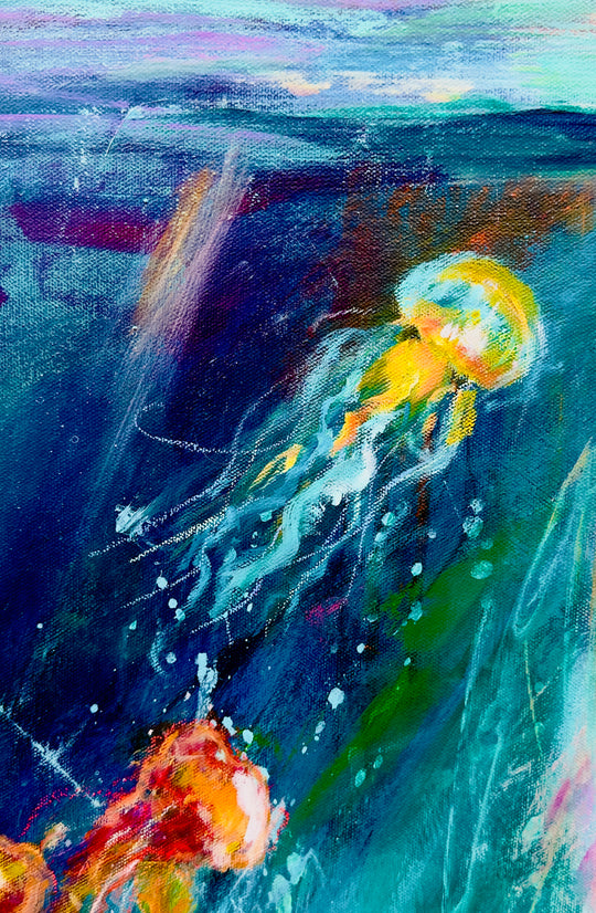 Weightless. Original painting