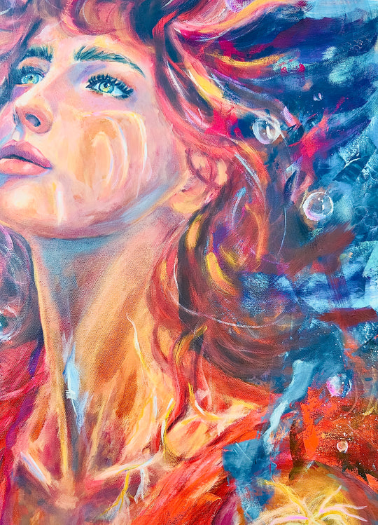 Beneath the surface. Original painting