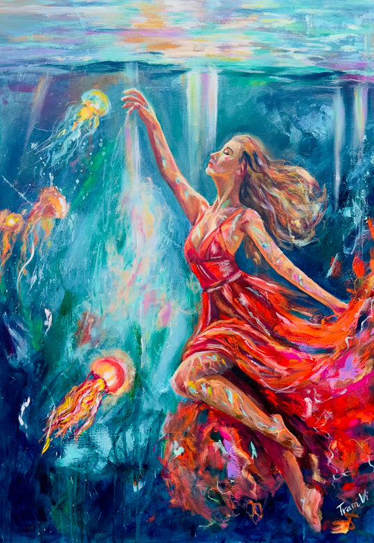 Weightless. Original painting