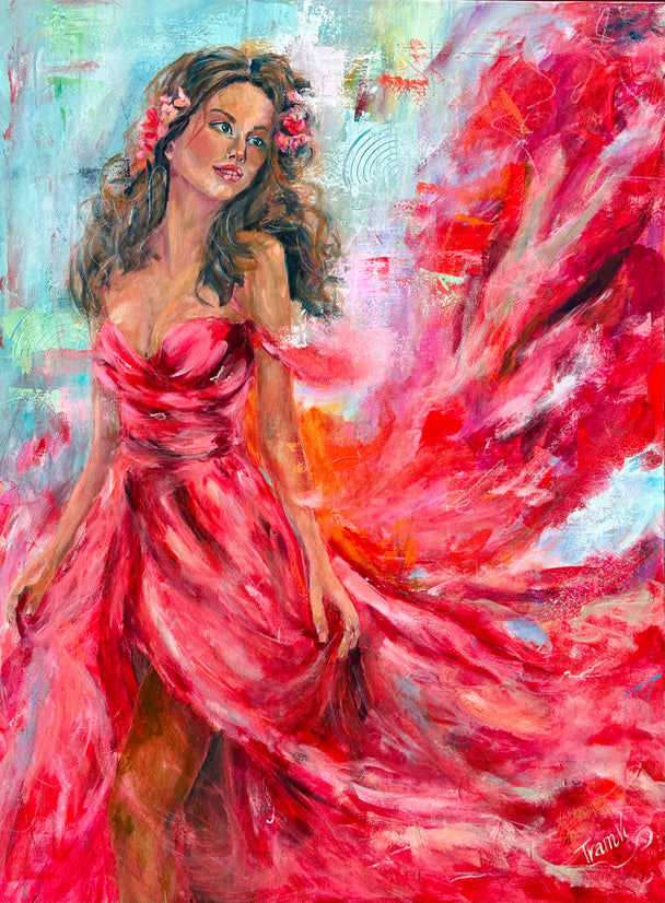 In Red, Original painting