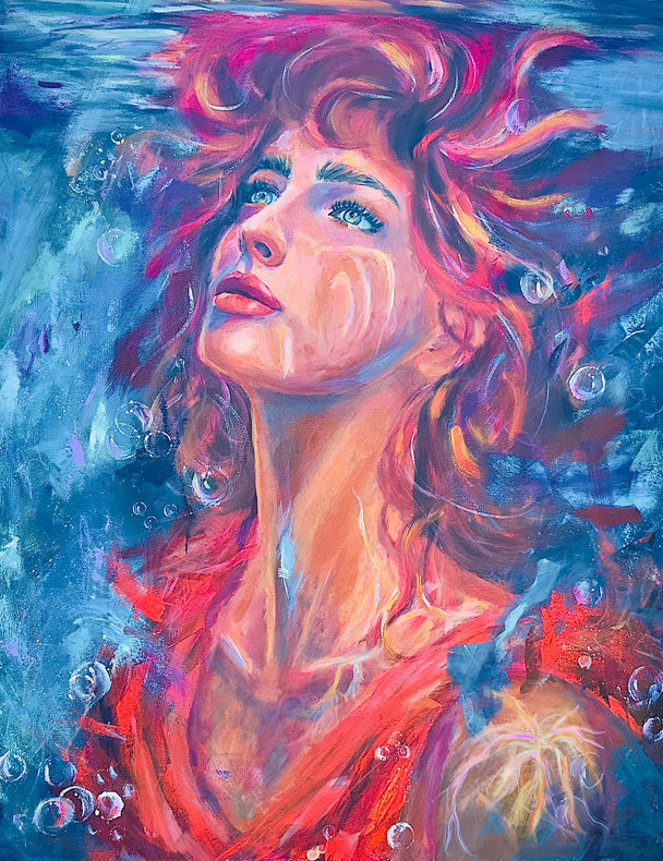 Beneath the surface. Original painting