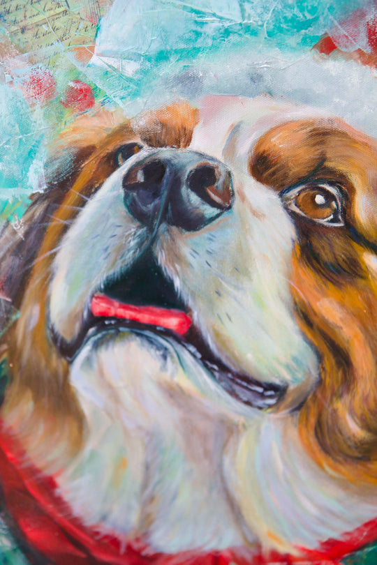Bernie- the St. Bernard - Original Painting