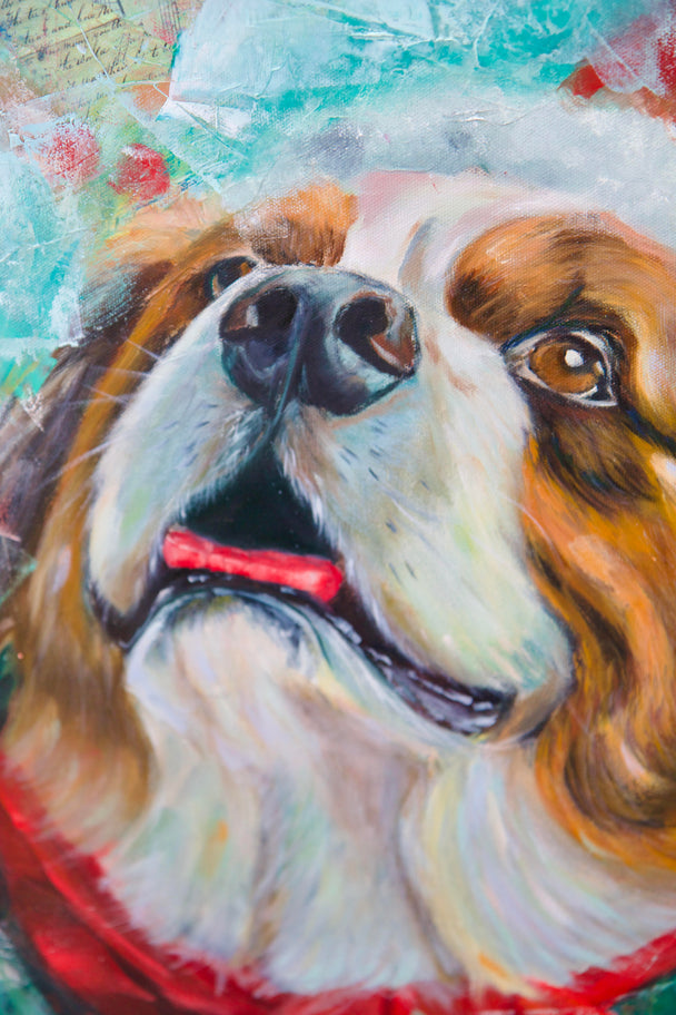 Bernie- the St. Bernard - Original Painting