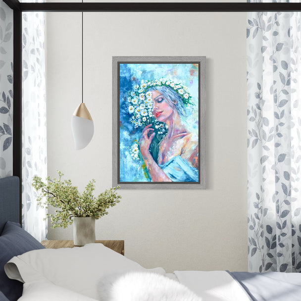 Her and the Daisies-original painting