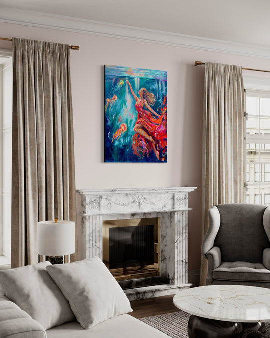 Weightless. Original painting