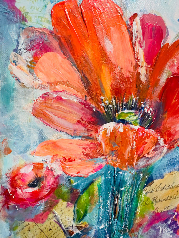 Little poppy- original painting