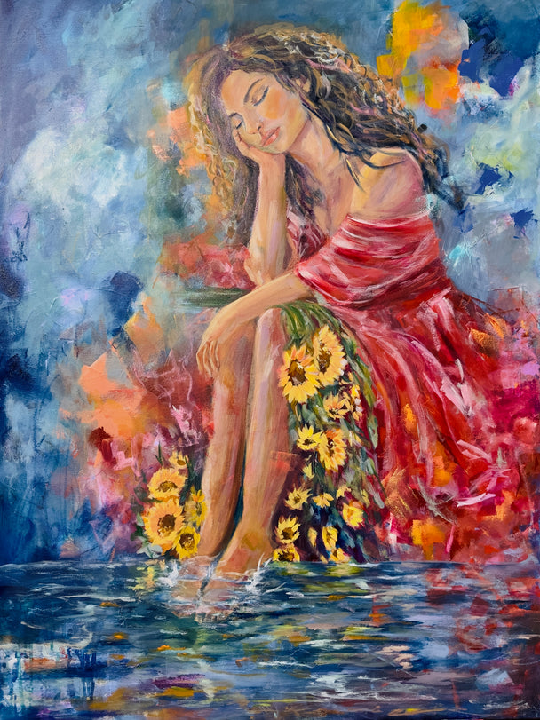 A moment to breath. Original painting
