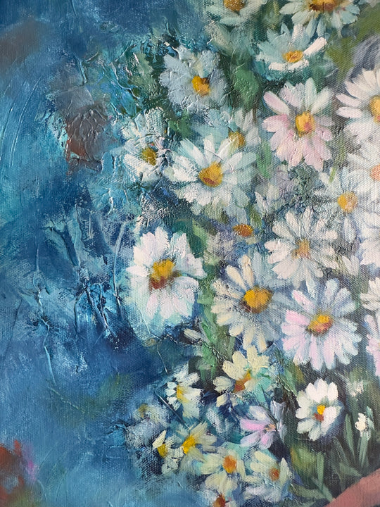 Her and the Daisies-original painting