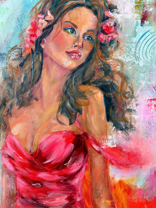 In Red, Original painting
