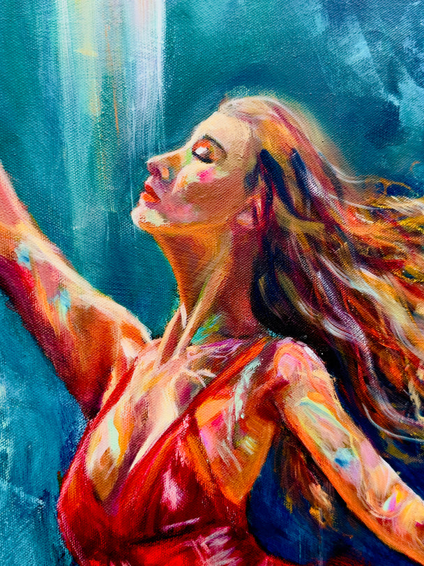 Weightless. Original painting