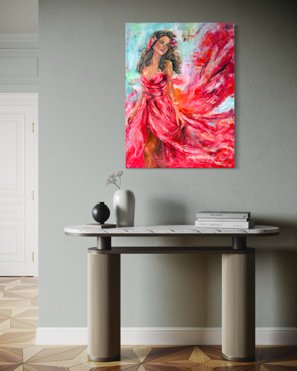 In Red, Original painting