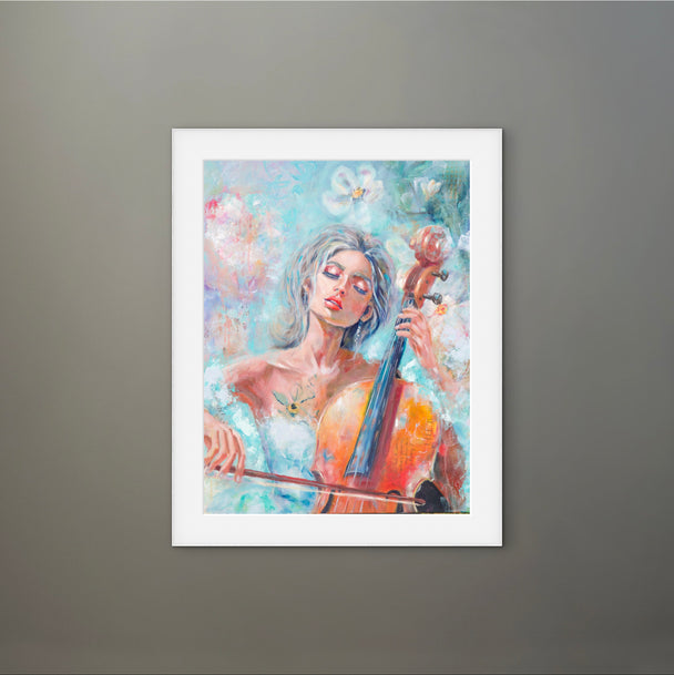 She Plays in Colors - Art Print