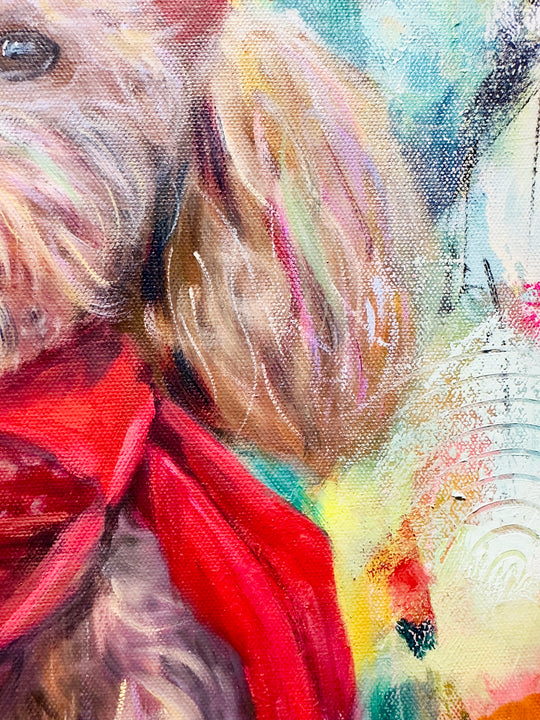 Pompom Pup - Original Painting