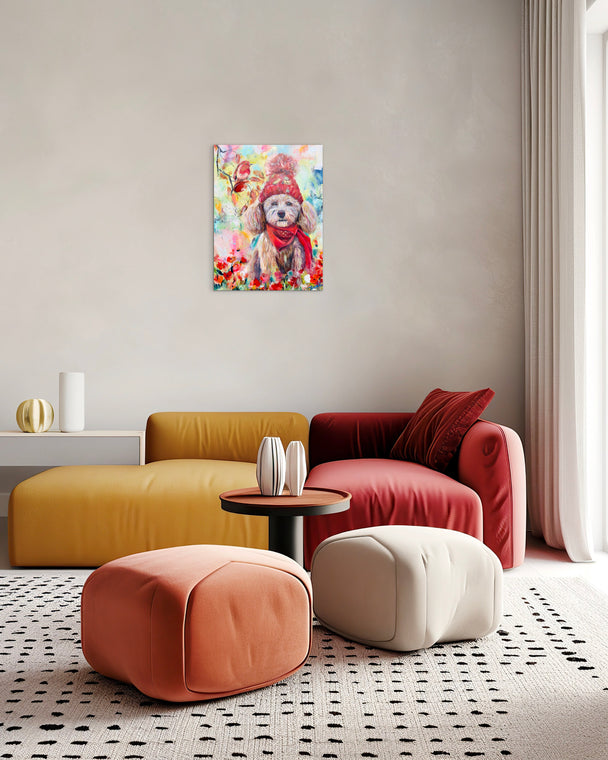 Pompom Pup - Original Painting