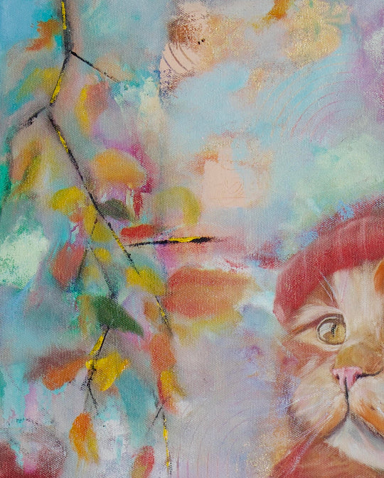 Pumpkitty The Cat - Original Painting