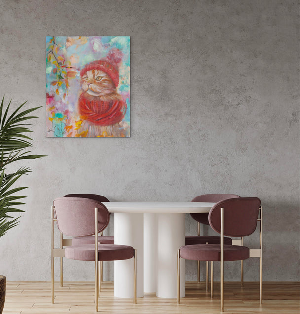 Pumpkitty The Cat - Original Painting