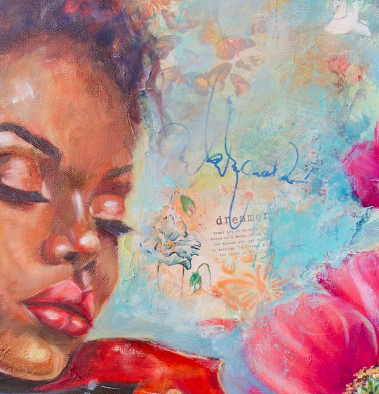 She Dreams in Color - Original Painting