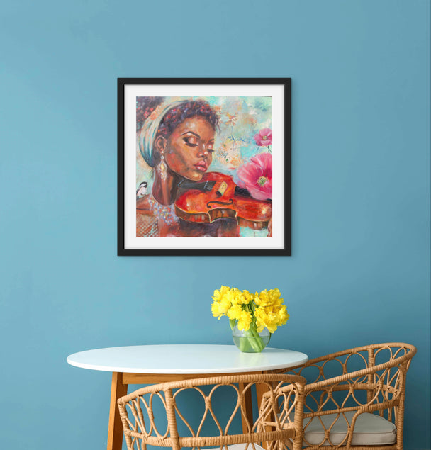 She Dreams in Color - Original Painting