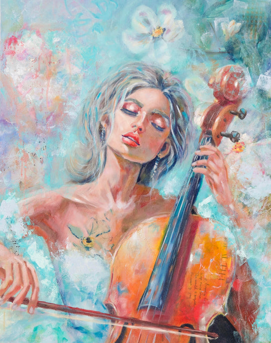 She Plays in Colors - Original Painting